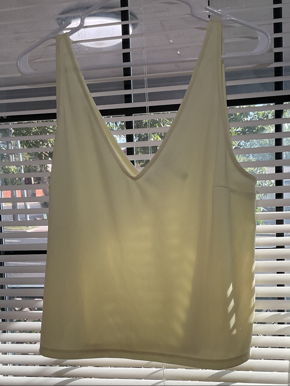 Leith Pale Yellow V-Neck Camisole